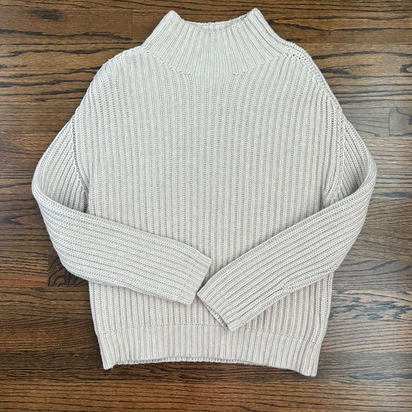 GAP Sweaters - GAP Shaker Stitch Oatmeal Heather Turtleneck Pullover Sweater- Small petite